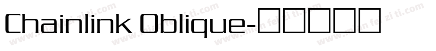 Chainlink Oblique字体转换